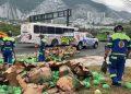 Trailer Con Lechugas Se Volcó En El Municipio De Santa Catarina | Ciudadano Seguros