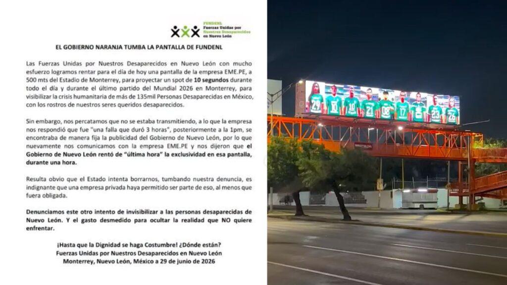 Boicot-a-colectivos-de-busqueda-en-el-mundial | Ciudadano Seguros Samuel Oculta Rostros De Desaparecidos En Panorámico | Ciudadano Seguros