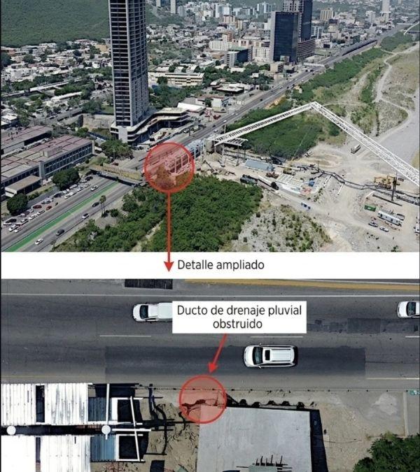 Puentes-peatonales-de-la-linea-4-podrian-provocar-inundaciones-peligrosas | Ciudadano Seguros Puente Peatonal En Monterrey Obstruye Ducto Pluvial | Ciudadano Seguros